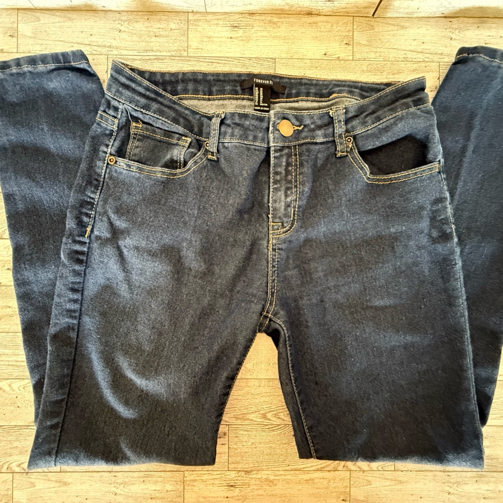 Forever 21 Indigo Skinny Jeans